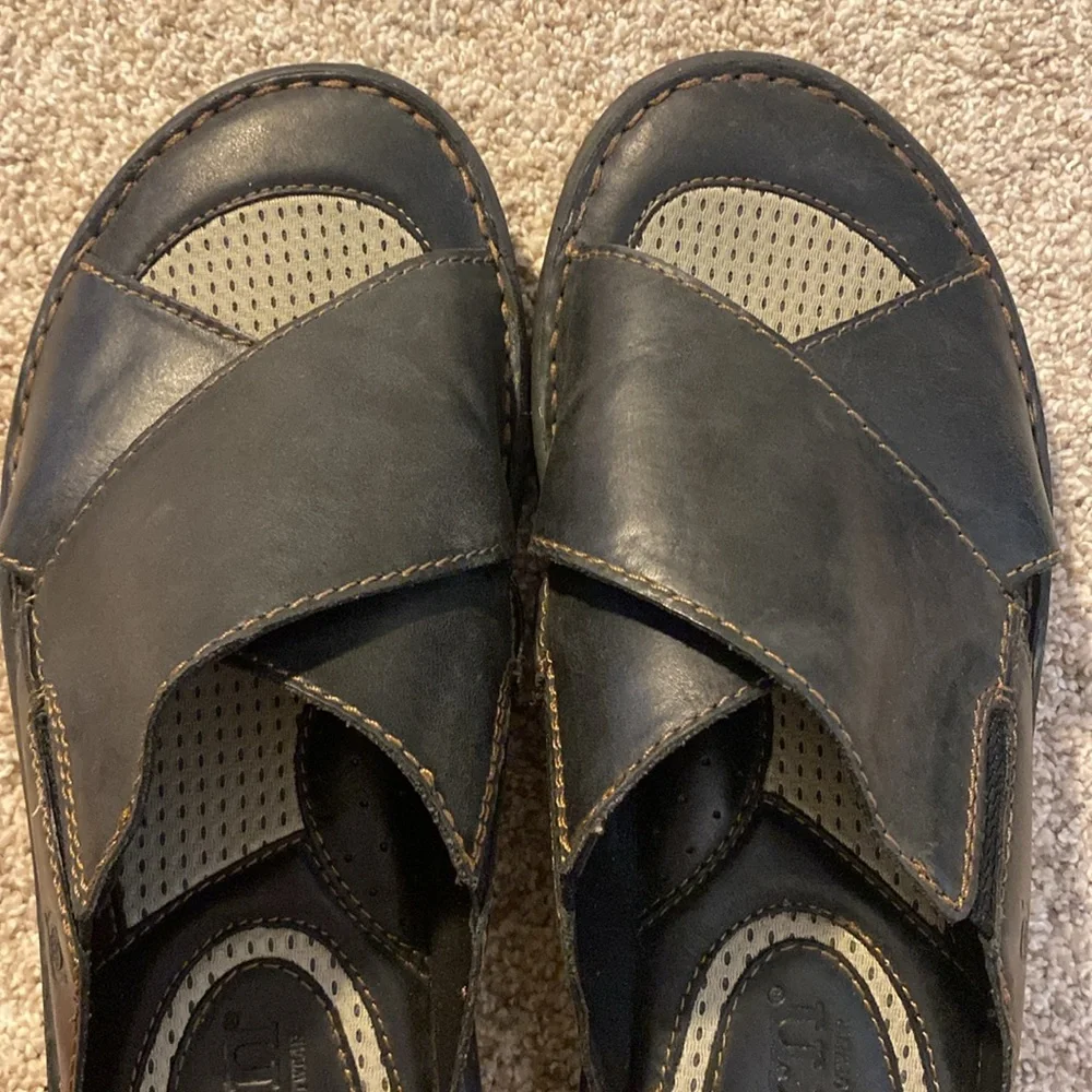 Born Marco Slide Leather Sandals - Like New!